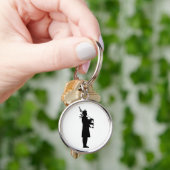 Schotse Dudelsackspeler Silhouet Sleutelhanger (Hand)