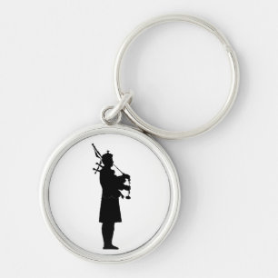 Schotse Dudelsackspeler Silhouet Sleutelhanger