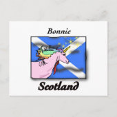 Schotse eenhoornvlag briefkaart (Voorkant)