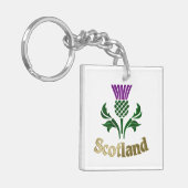 Schotse embleemdistel sleutelhanger (Voorkant Links)