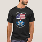Schotse en Amerikaanse wortels in Schotland Keltis T-shirt (Voorkant)