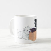 Schotse en West Highland White Terrier mok (Voorkant links)
