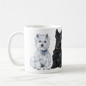 Schotse en West Highland White Terrier Mok (Links)