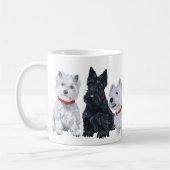 Schotse en West Highland White Terrier Mok (Links)