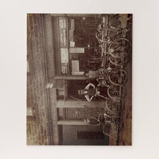  Schotse fietsenwinkel G MacDonald c 1925 Legpuzzel (Verticaal)