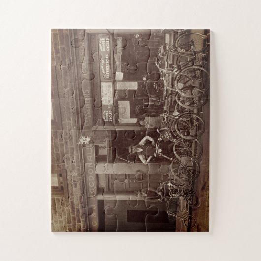  Schotse fietsenwinkel G MacDonald c 1925 Legpuzzel (Verticaal)