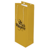Schotse fluisteraar wijn cadeautas (Voorkant Gekanteld)