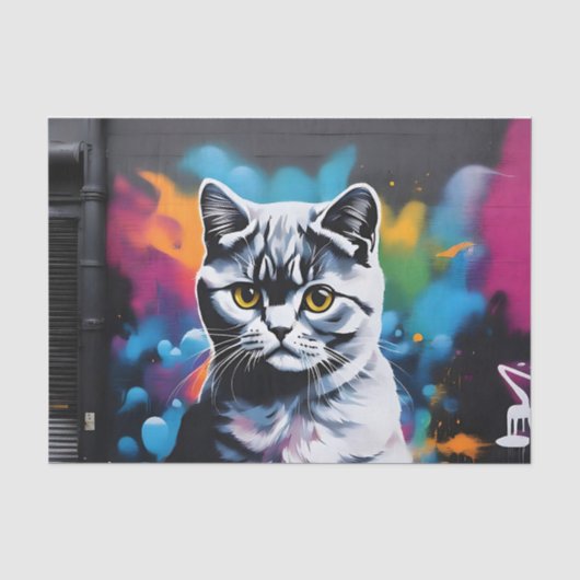 Schotse Fold Art Vibrant Tissuepapier (Voorkant)