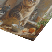 Schotse Fold kat kookt in de keuken Snijplank (Hoek)