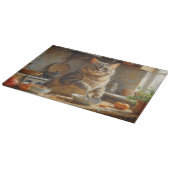 Schotse Fold kat kookt in de keuken Snijplank (Hoek)