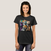 Schotse Fold Katten T-shirt (Voorkant volledig)