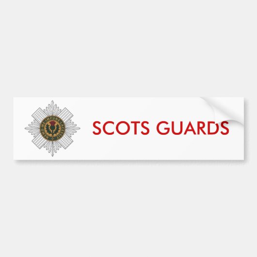 Schotse Garde Bumpersticker (Voorkant)