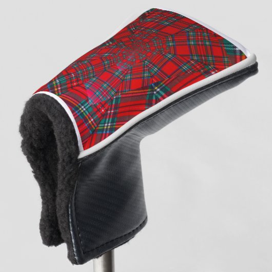schotse gekleurde vortex putter cover (3/4 voorkant)