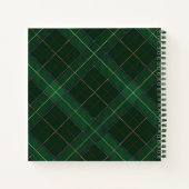 Schotse geruite gastendoek voor een rustieke trouw notitieboek (Achterkant)