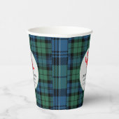 Schotse geruite rivierkreeftenstoofpot verlovingsf papieren bekers (Rechts)