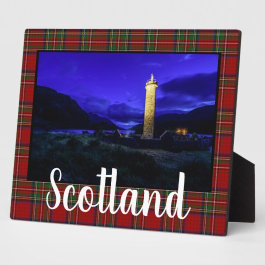 Schotse Glenfinnan Monument Tabletop Fotoplaat (Zijkant)