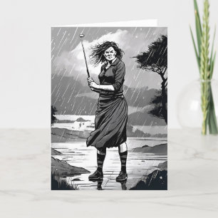 Schotse Golfer Golf Kaart
