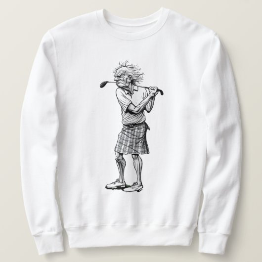 Schotse Golfer Sweatshirt (Design voorkant)