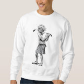 Schotse Golfer Sweatshirt (Voorkant)