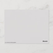 Schotse gothic schedels plaid briefkaart (Achterkant)