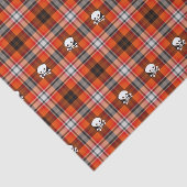 Schotse gothic schedels plaid tissue papier (Detail)