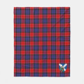 Schotse Graham van Menteith Rood Tartan Plaid Fleece Deken (Voorkant)