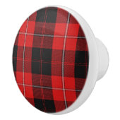 Schotse Grandeur Clan Cunningham Tartan Plaid Keramische Knop (Rechts)