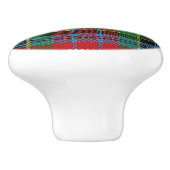 Schotse Grandeur Clan Kidd Tartan Plaid Keramische Knop (Zijkant)