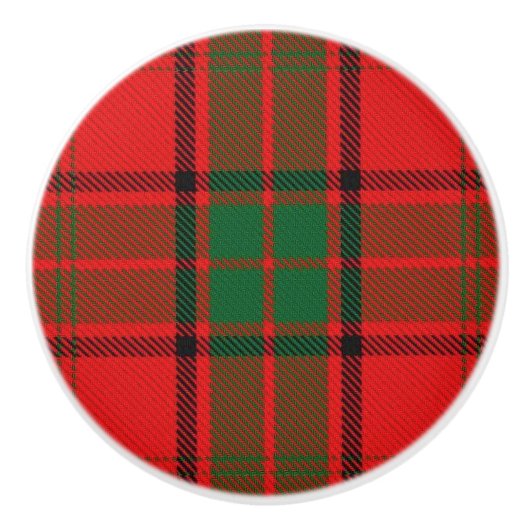 Schotse Grandeur Clan Maxwell Tartan Plaid Keramische Knop (Voorkant)