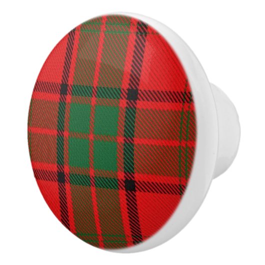 Schotse Grandeur Clan Maxwell Tartan Plaid Keramische Knop (Rechts)