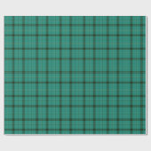 Schotse groene tartan cadeaupapier (Vlak)