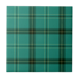 Schotse groene tartan tegeltje