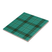 Schotse groene tartan tegeltje (Zijkant)