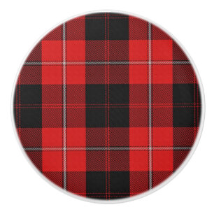 Schotse Grootheid Clan Cunningham Tartan Plaid Keramische Knop