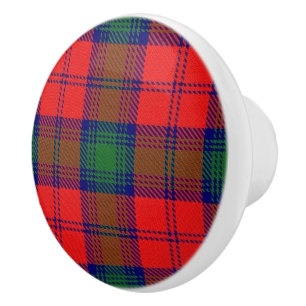 Schotse Grootheid Clan Lindsay Tartan Plaid Keramische Knop