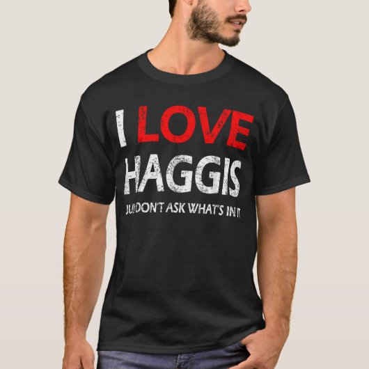 Schotse Haggis Fun Gift van Schotland Robert Burn T-shirt (Voorkant)