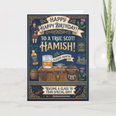 Schotse Hamish Verjaardag Kaart (Voorkant)
