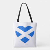 Schotse Heartflag stint Tote Bag (Achterkant)