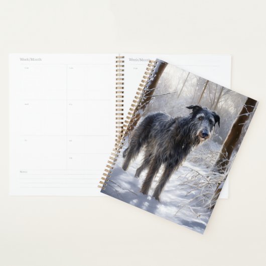 Schotse Hertenhond Laat het Sneeuwen Kerstmis Planner (Display)