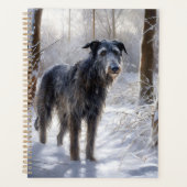 Schotse Hertenhond Laat het Sneeuwen Kerstmis Planner (Voorkant)