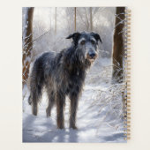 Schotse Hertenhond Laat het Sneeuwen Kerstmis Planner (Achterkant)