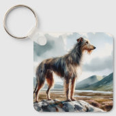Schotse Hertenhond Sleutelhanger (Voorkant)