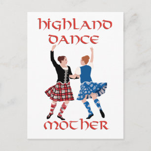 Schotse Highland-dansmoeder Briefkaart