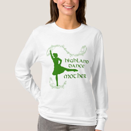 Schotse Highland-dansmoeder T-shirt (Voorkant)