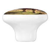 Schotse Highland Koe doedelzak speler, Keramische Knop (Zijkant)