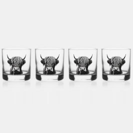 Schotse Highland Koe Whiskey Glasses Whisky Glas