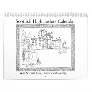 Schotse Highlanders, Kastelen en Honden Kalender