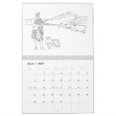 Schotse Highlanders, Kastelen en Honden Kalender (Mar 2027)
