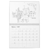 Schotse Highlanders, Kastelen en Honden Kalender (Feb 2027)