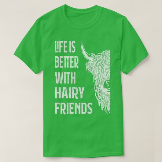 Schotse hobbykweker boerenrundvee - Koe T-shirt (Design voorkant)